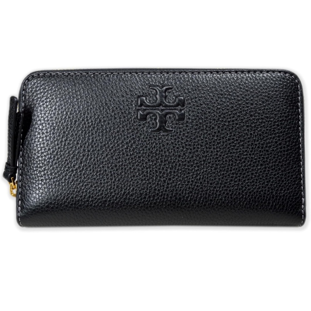 Tory Burch Pebble Leather Thea Zip Around Continental Wallet with ID wallet